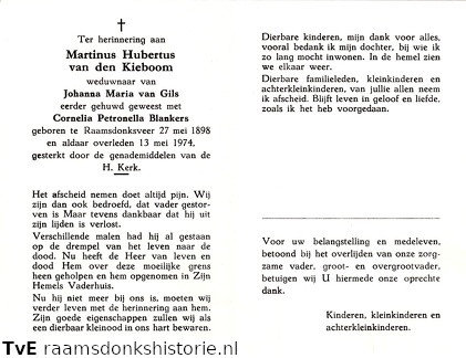 Martinus Hubertus van den Kieboom- Johanna Maria van Gils- Cornelia Petronella Blankers